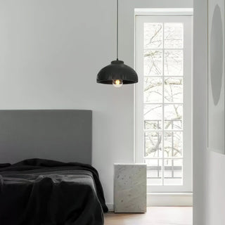 Ashen Wave Minimalist Resin Pendant Light