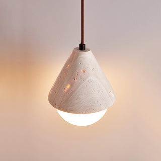 Aslo Minimalist Travertine Pendant Light