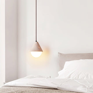Aslo Minimalist Travertine Pendant Light