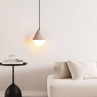 Aslo Minimalist Travertine Pendant Light