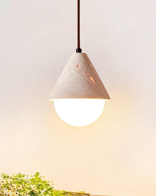 Aslo Minimalist Travertine Pendant Light