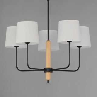 Aspen Mid Century Wood Chandelier