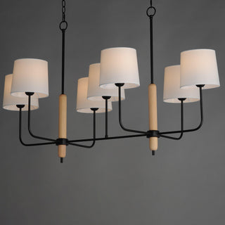 Aspen Mid Century Wood Chandelier