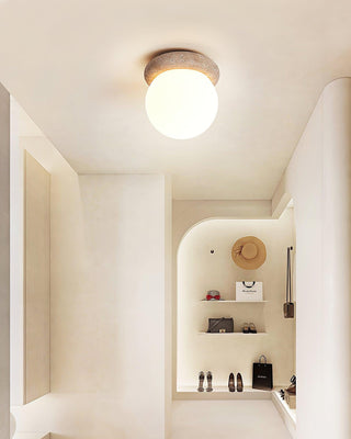 Asteroid Modern Travertine Ceiling Light
