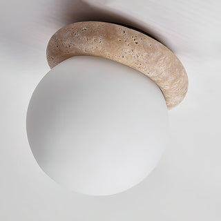 Asteroid Modern Travertine Ceiling Light