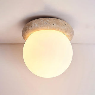 Asteroid Modern Travertine Ceiling Light