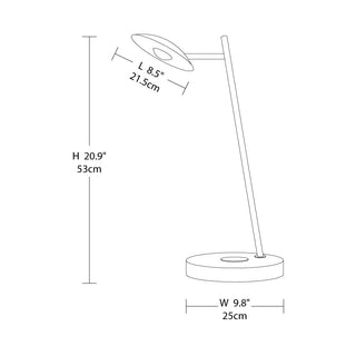 Astra Halo Minimalist Iron Table Light
