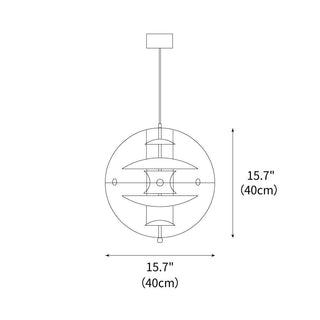 Cosmos Space Age Acrylic Pendant Light