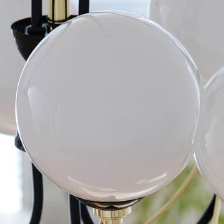 Atomic Orbit Sculptural Glass Chandelier