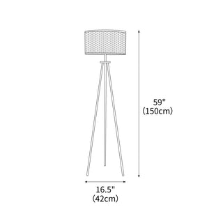 Aubrey Natural Bamboo Floor Light