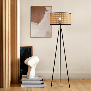 Aubrey Natural Bamboo Floor Light