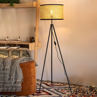 Aubrey Natural Bamboo Floor Light