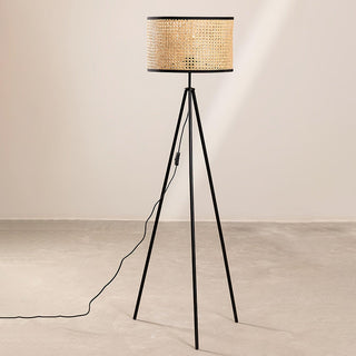 Aubrey Natural Bamboo Floor Light