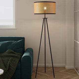 Aubrey Natural Bamboo Floor Light