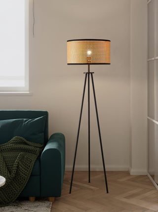 Aubrey Natural Bamboo Floor Light