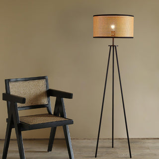Aubrey Natural Bamboo Floor Light