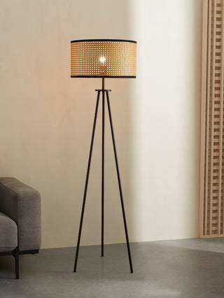 Aubrey Natural Bamboo Floor Light