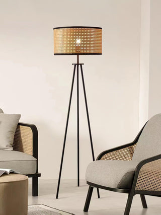 Aubrey Natural Bamboo Floor Light