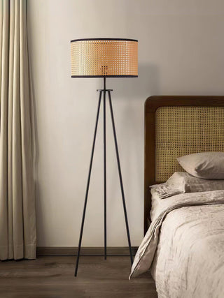 Aubrey Natural Bamboo Floor Light