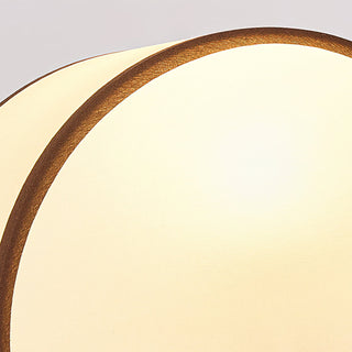 Arch Walnut & Brass Table Lamp