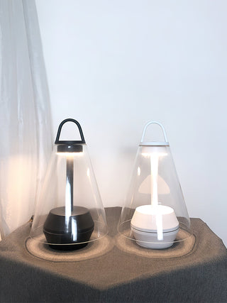Aura Glow Contemporary Aluminum Portable Table Light