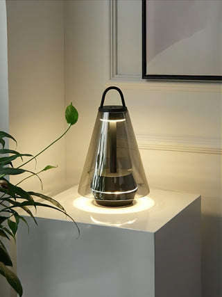 Aura Glow Contemporary Aluminum Portable Table Light
