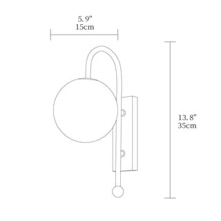 Cyrus Modern Glass Wall Lamp