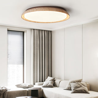 Elvinila Ring-Rim Travertine Ceiling Light - Blowlighting