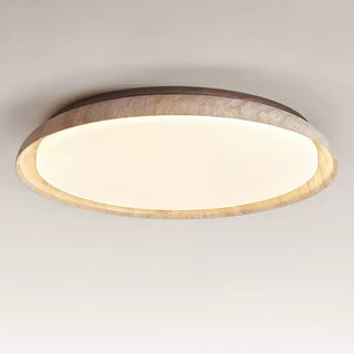 Elvinila Ring-Rim Travertine Ceiling Light - Blowlighting