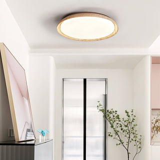 Elvinila Ring-Rim Travertine Ceiling Light - Blowlighting