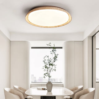 Elvinila Ring-Rim Travertine Ceiling Light - Blowlighting