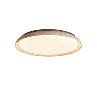Elvinila Ring-Rim Travertine Ceiling Light - Blowlighting