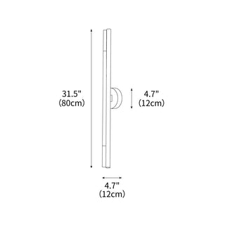 Aurora Rod  Minimalistic Silicone Wall Light