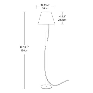 Aurora Whisper Minimalist Iron Floor Light
