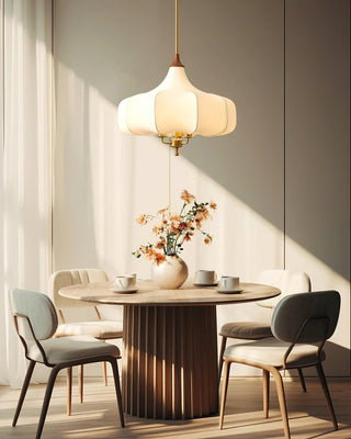 Aurora Bloom Retro Cloth Pendant Light
