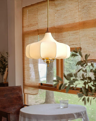 Aurora Bloom Retro Cloth Pendant Light