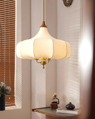 Aurora Bloom Retro Cloth Pendant Light