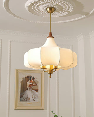 Aurora Bloom Retro Cloth Pendant Light