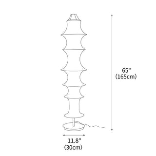 Auston Sculptural Cloth Floor Light