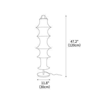 Auston Sculptural Cloth Floor Light