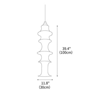 Auston Sculptural Cloth Pendant Light