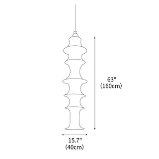 Auston Sculptural Cloth Pendant Light