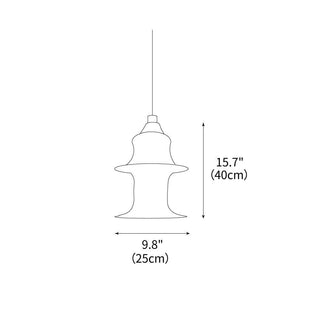 Auston Sculptural Cloth Pendant Light