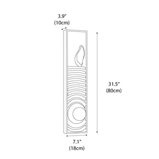 Ripplo Artistic Wood Wall Lamp