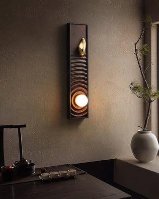 Ripplo Artistic Wood Wall Lamp