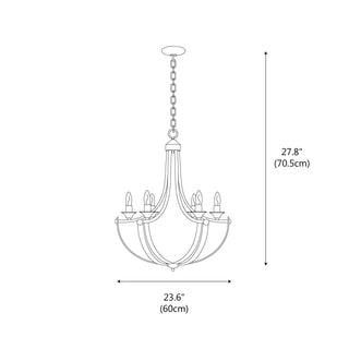 Provenza Vintage Brass Chandelier