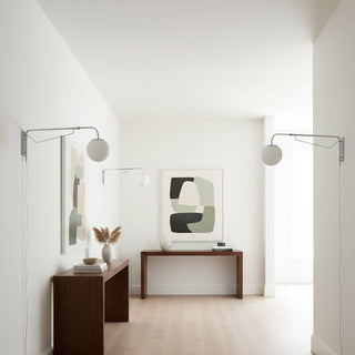 Balin Modern Chrome Glass Wall Sconce
