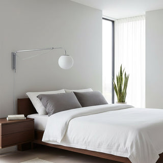 Balin Modern Chrome Glass Wall Sconce
