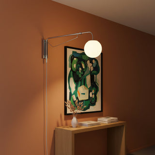 Balin Modern Chrome Glass Wall Sconce