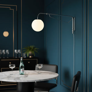 Balin Modern Chrome Glass Wall Sconce